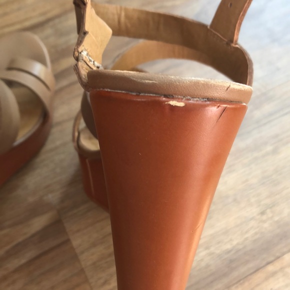 Lucky brand brown leather wedges - Picture 5 of 6